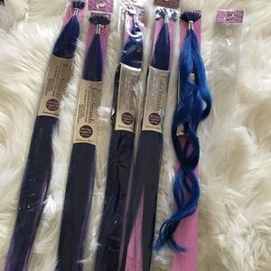 Satin Stands Bahama Blue 18 inch I-tip Extensions